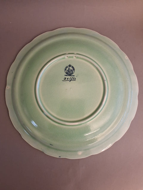 Delfts, platte med blomstermotiv